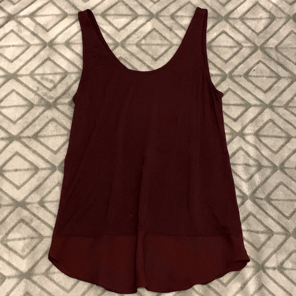 maurices maroon tank top